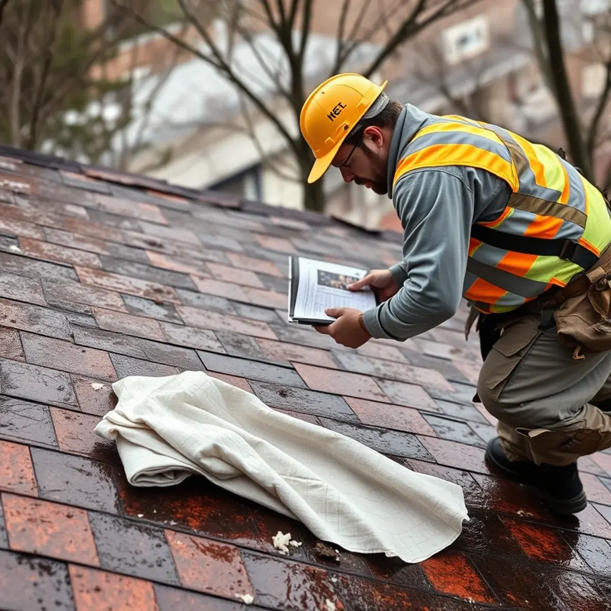 Emergency Roofing & Storm Damage service in progress for a New York homeowner