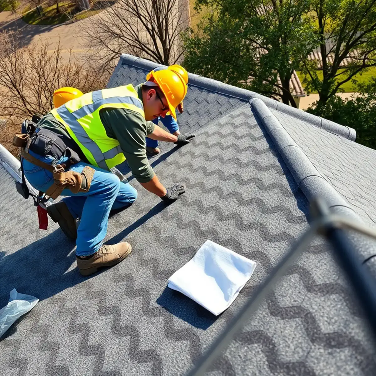 Roof Replacement service in progress for a New York homeowner