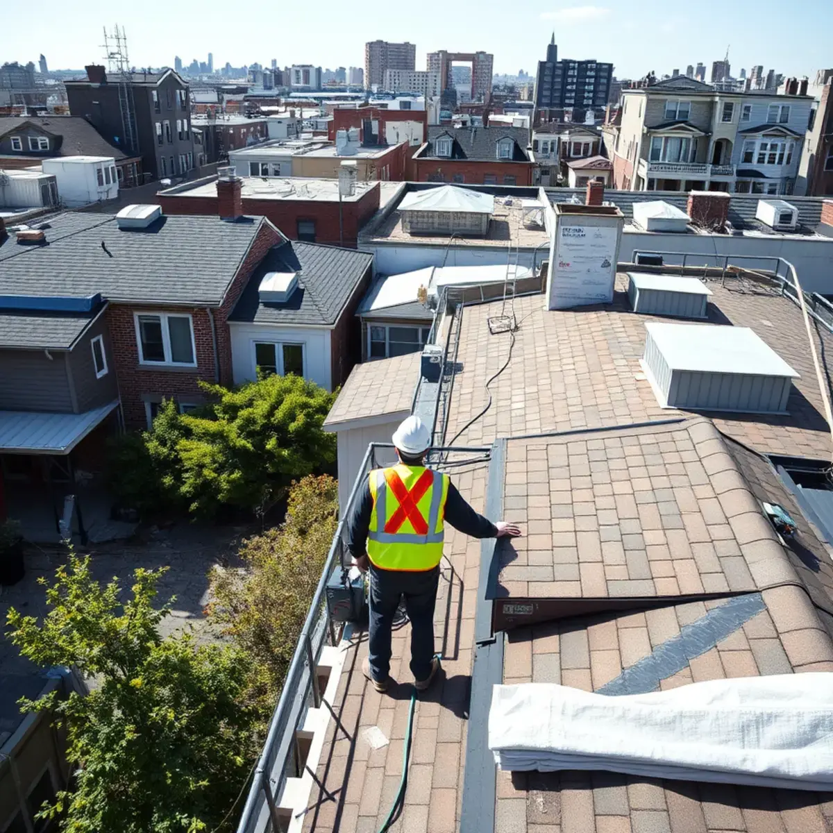 Roof replacement project near Brighton Beach, NY