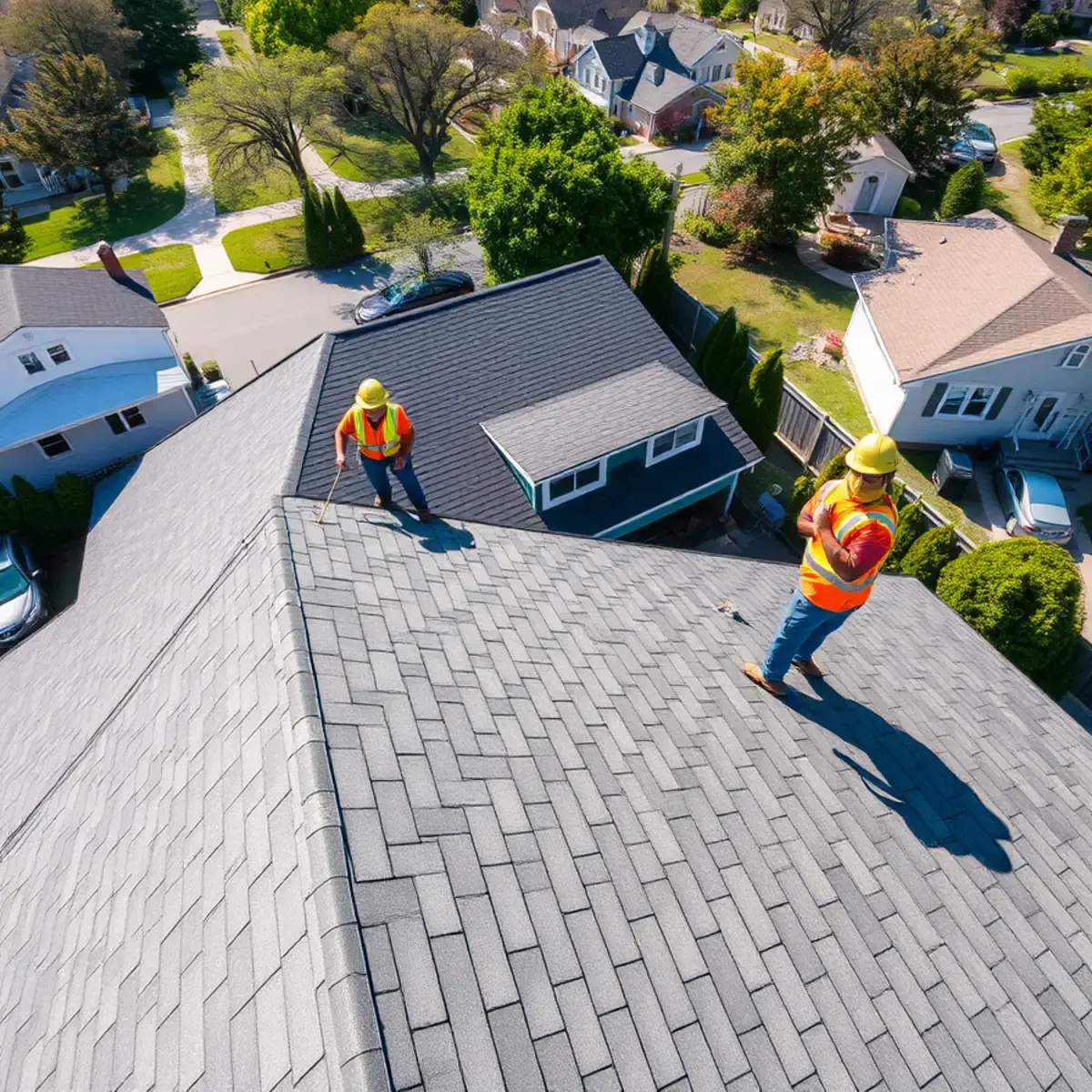 Roof replacement project near Center Moriches, NY