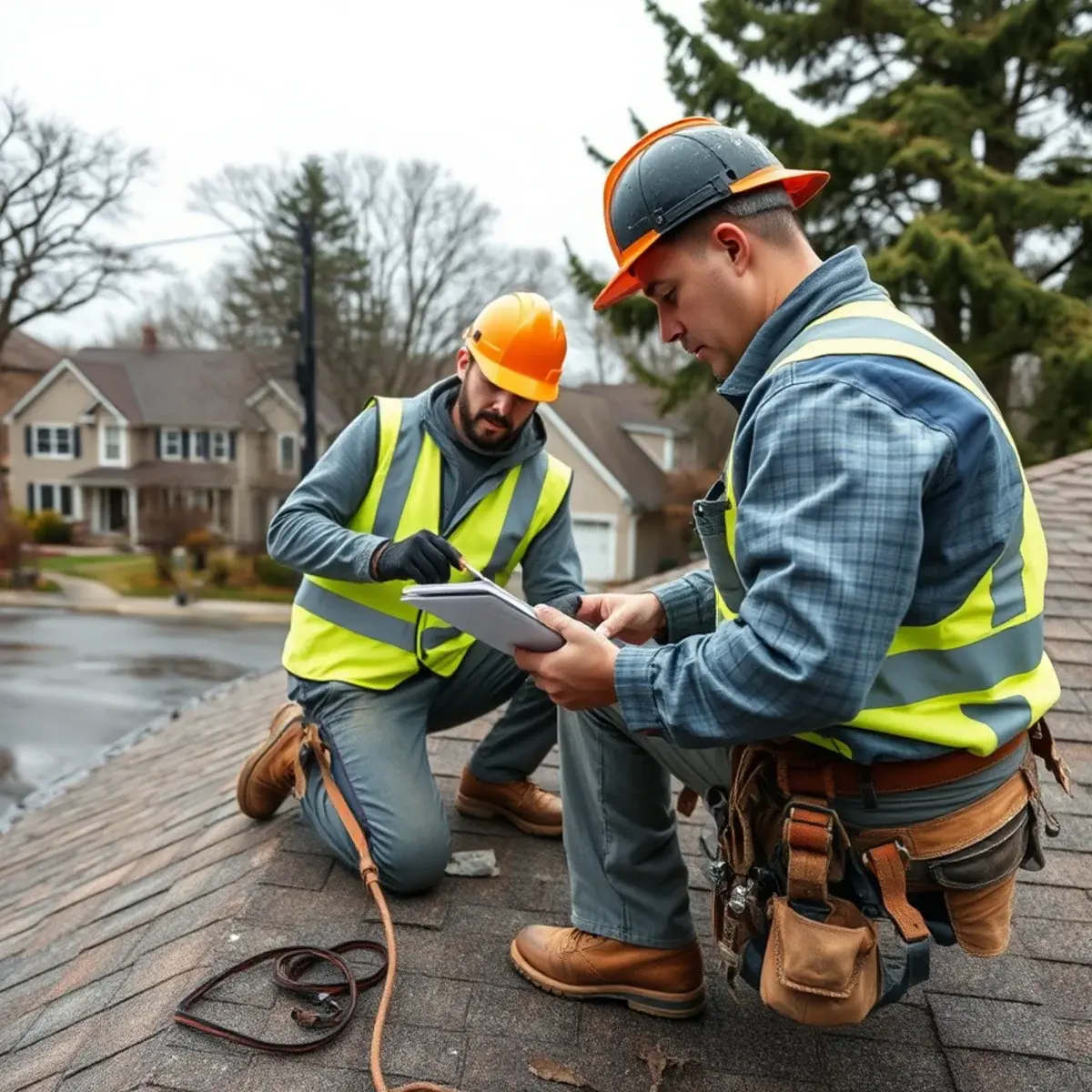 Storm damage roof repair near Center Moriches, NY