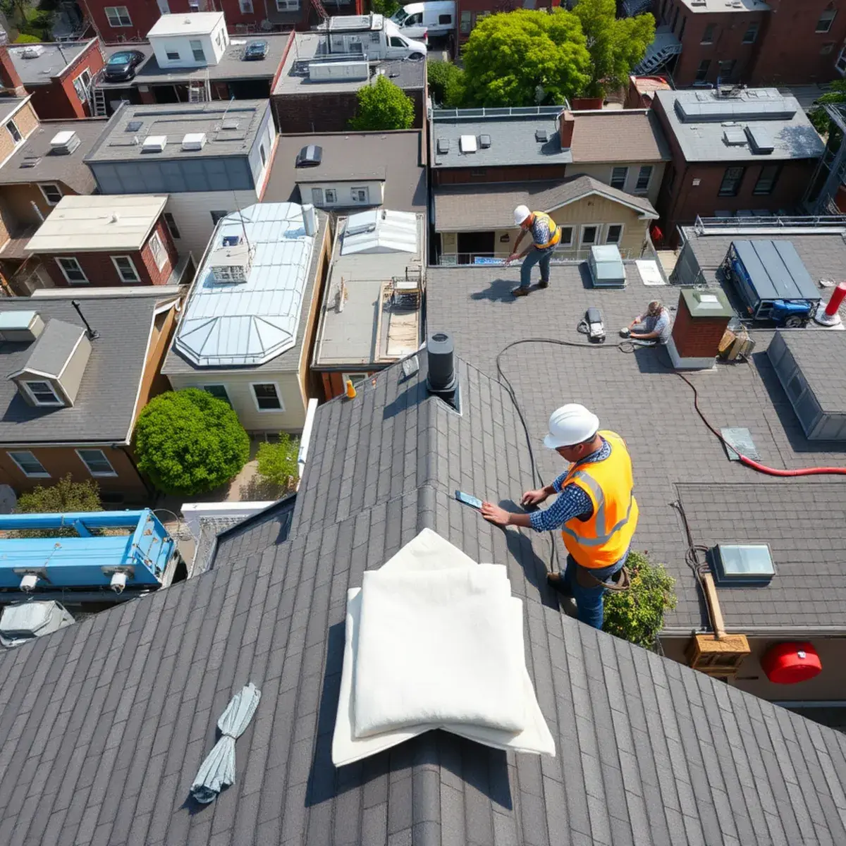 Roof replacement project near Charleston, NY