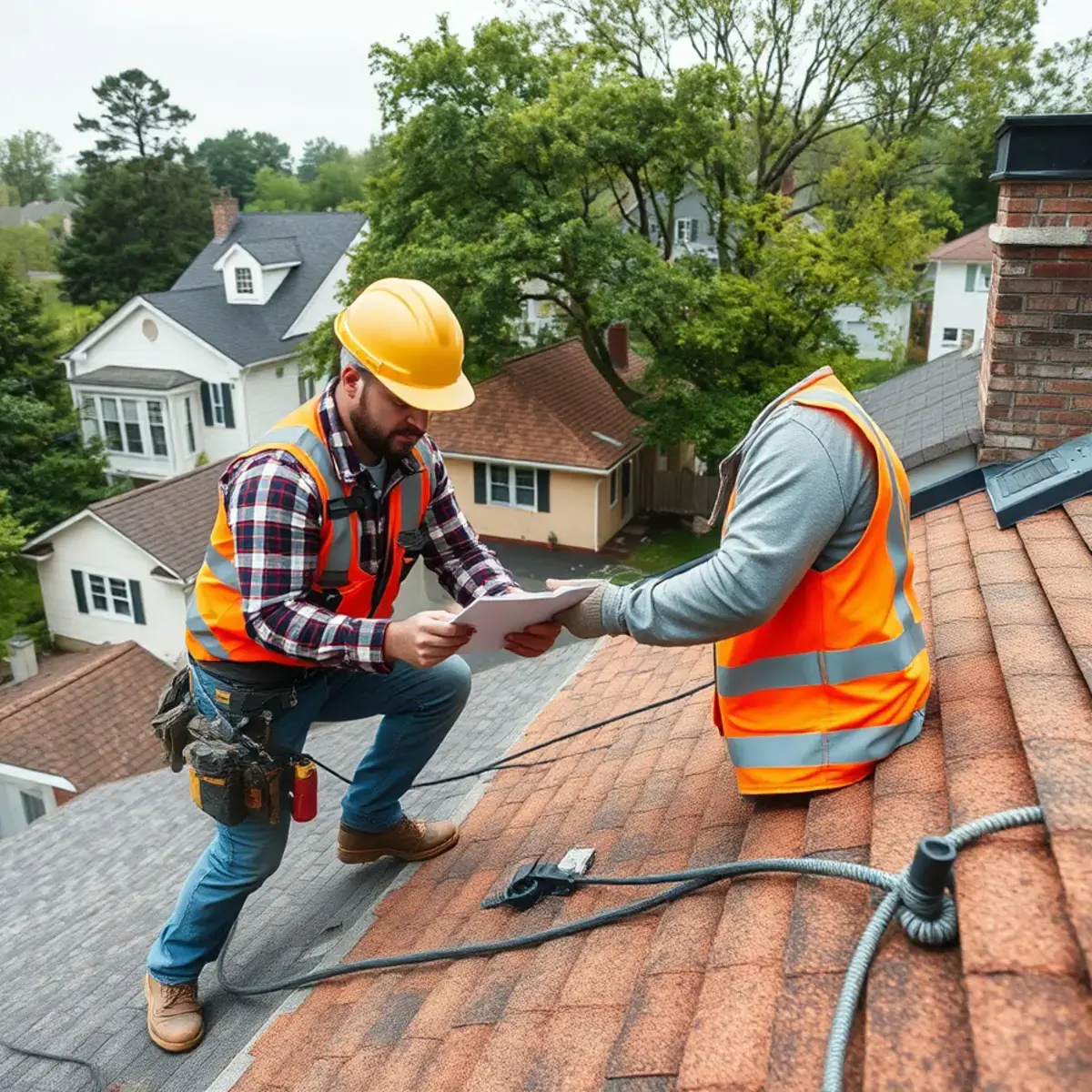 Storm damage roof repair near Congers, NY