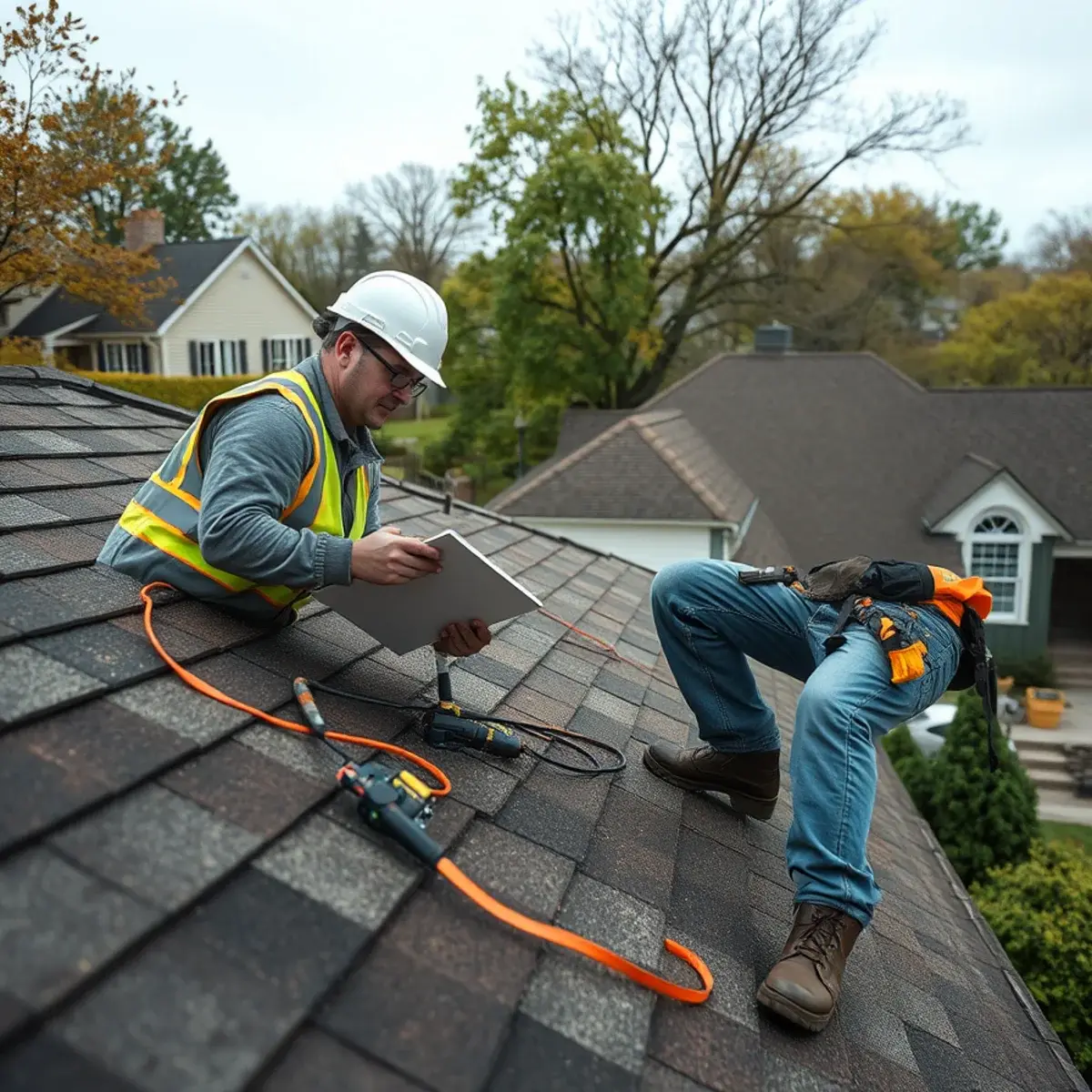 Storm damage roof repair near Cortlandt Manor, NY