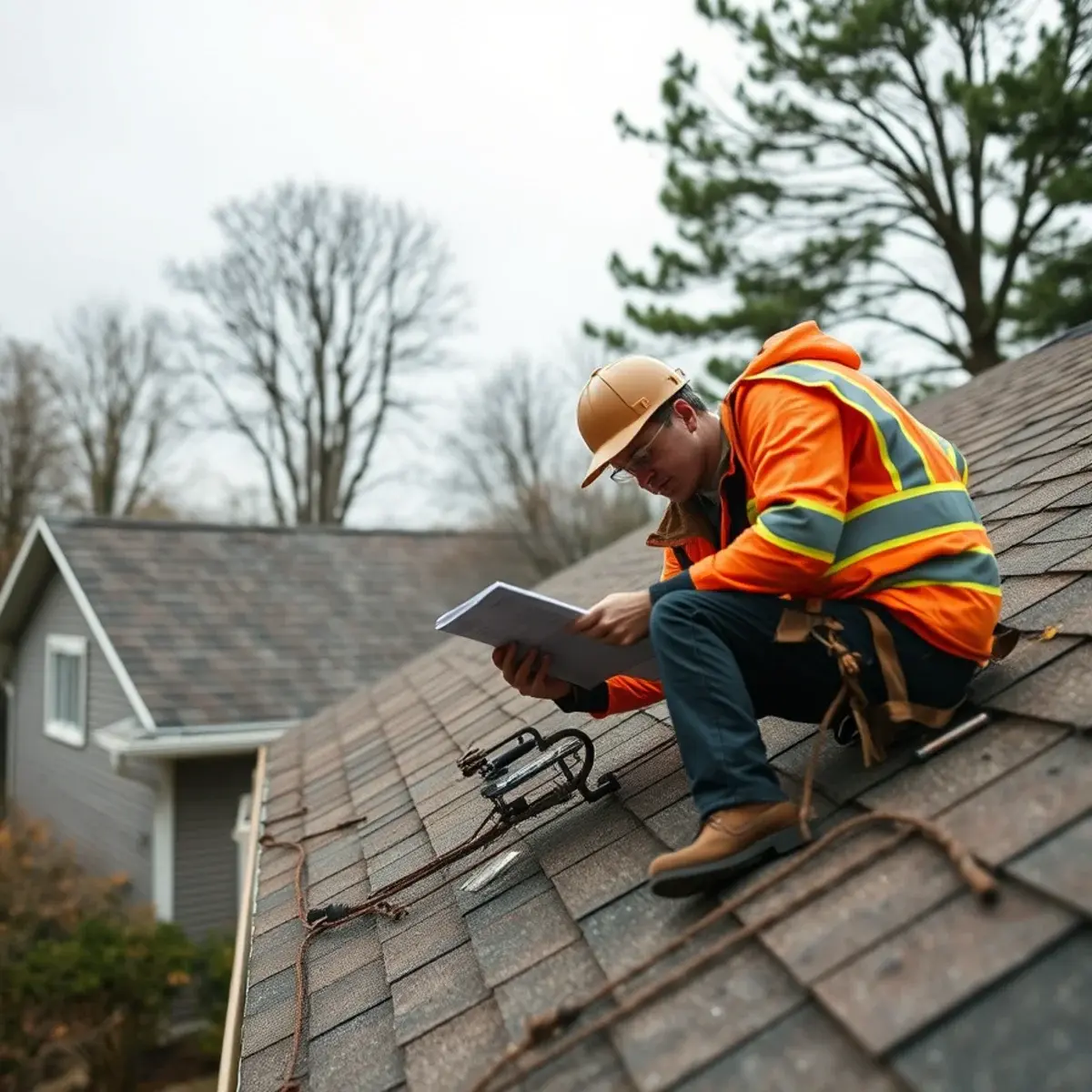 Storm damage roof repair near Ellenville, NY