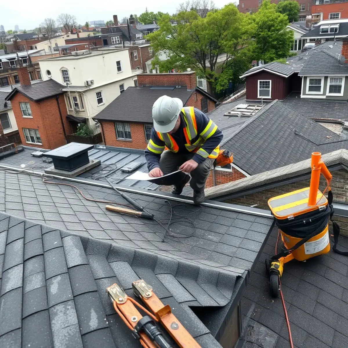 Storm damage roof repair near Eltingville, NY