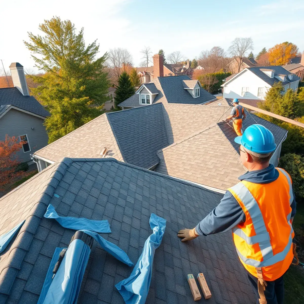 Roof replacement project near Erie County, NY