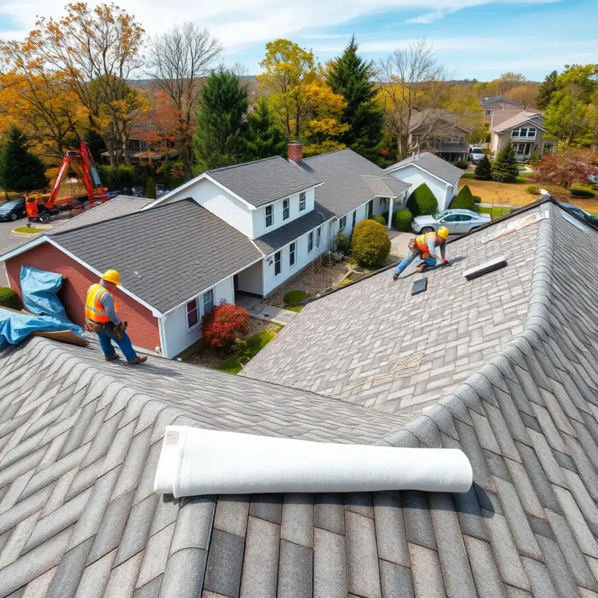 Roof replacement project near Gloversville, NY