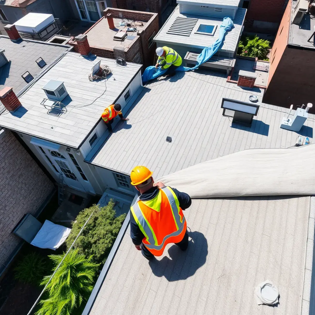 Roof replacement project near Gramercy, NY
