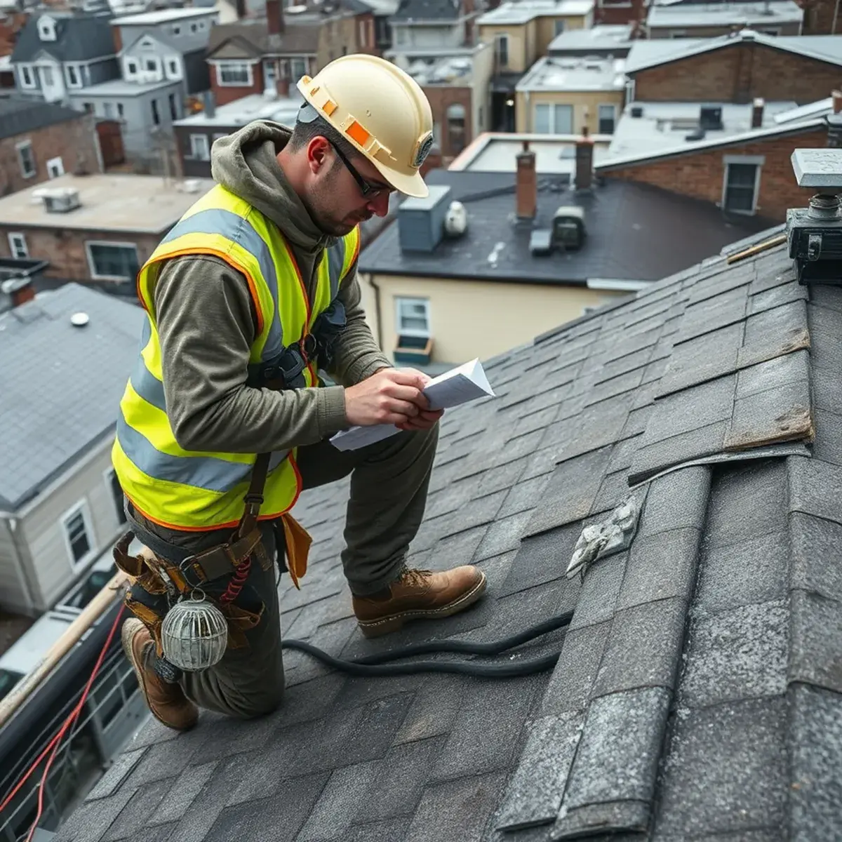 Storm damage roof repair near Great Kills, NY