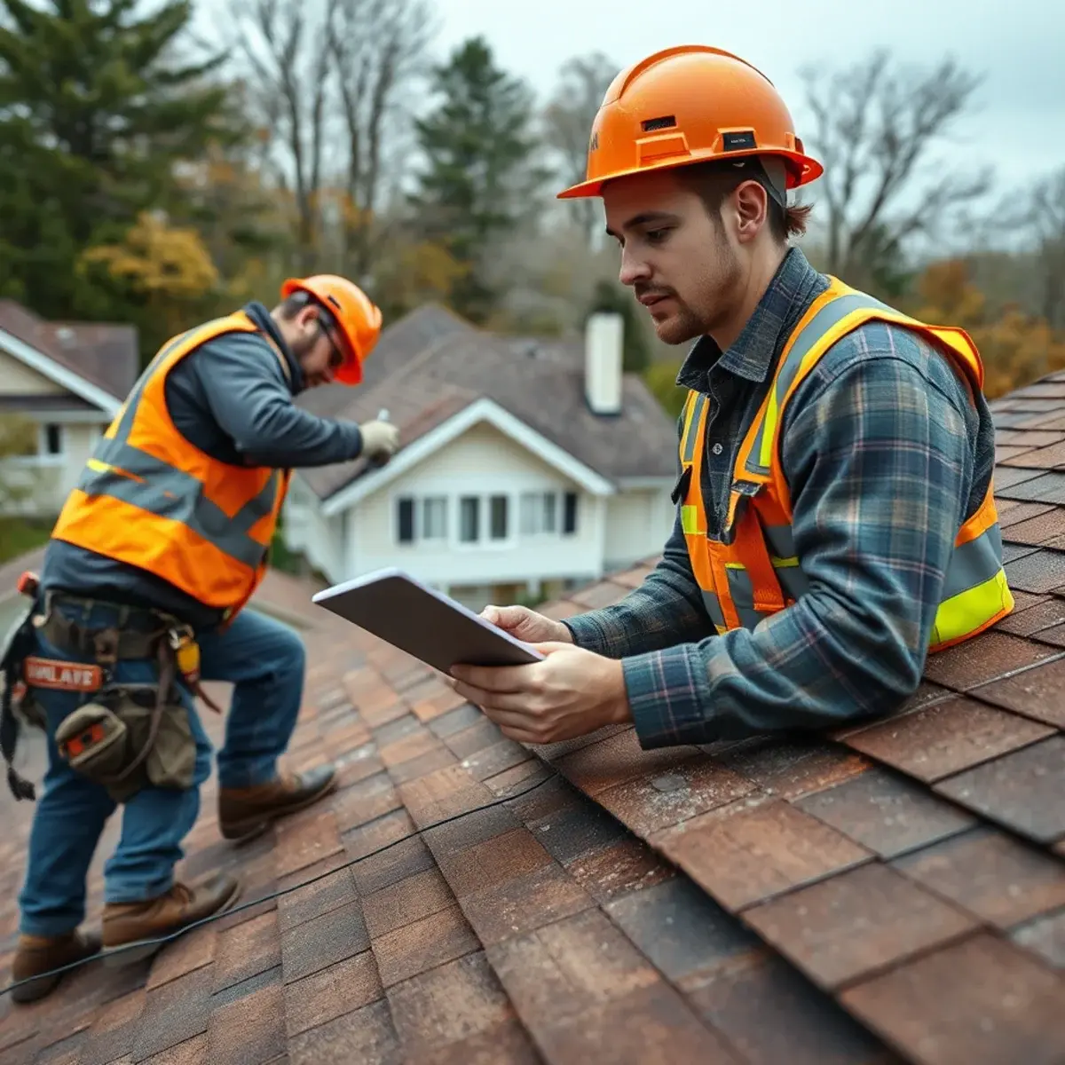 Storm damage roof repair near Highland Falls, NY