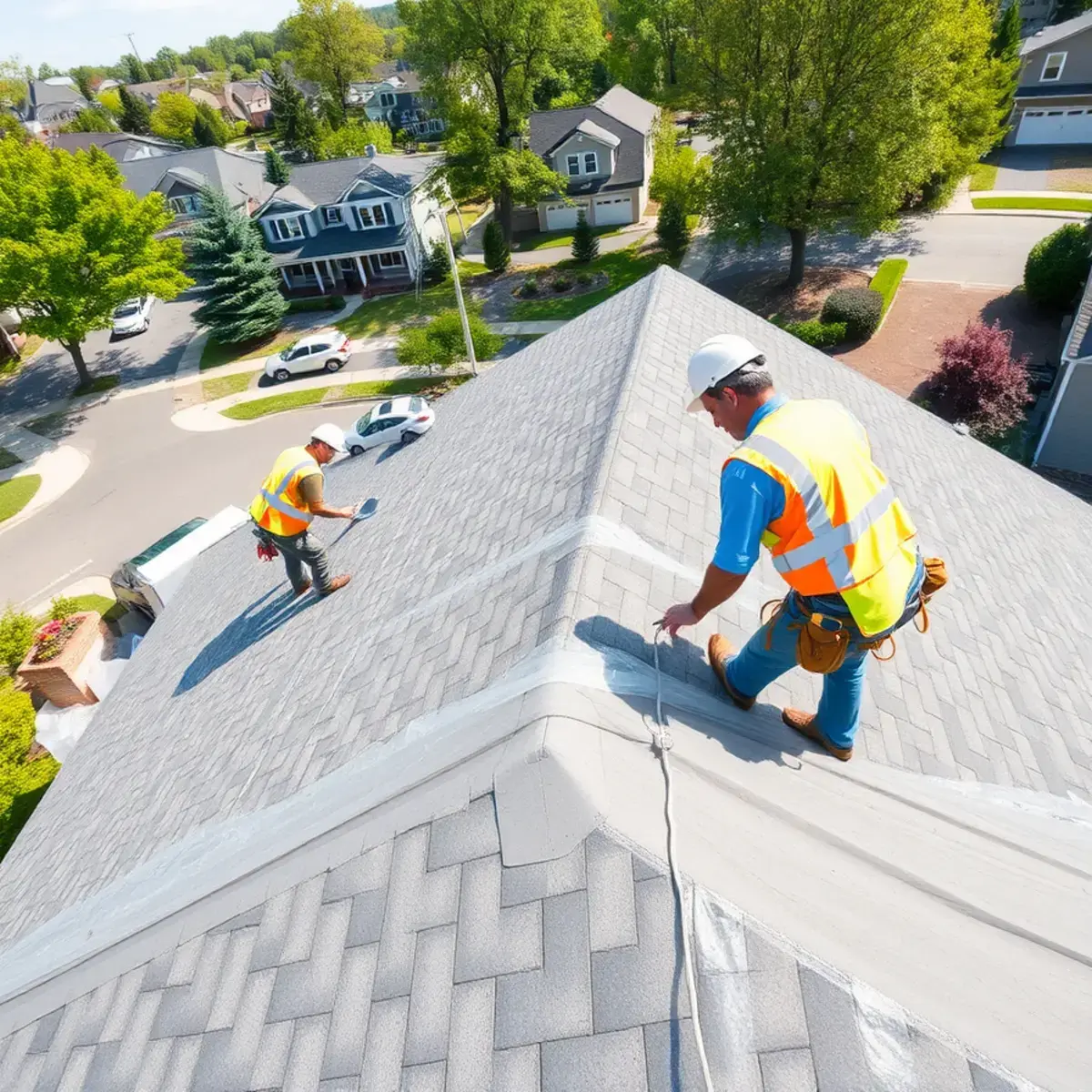 Roof replacement project near Huntington, NY