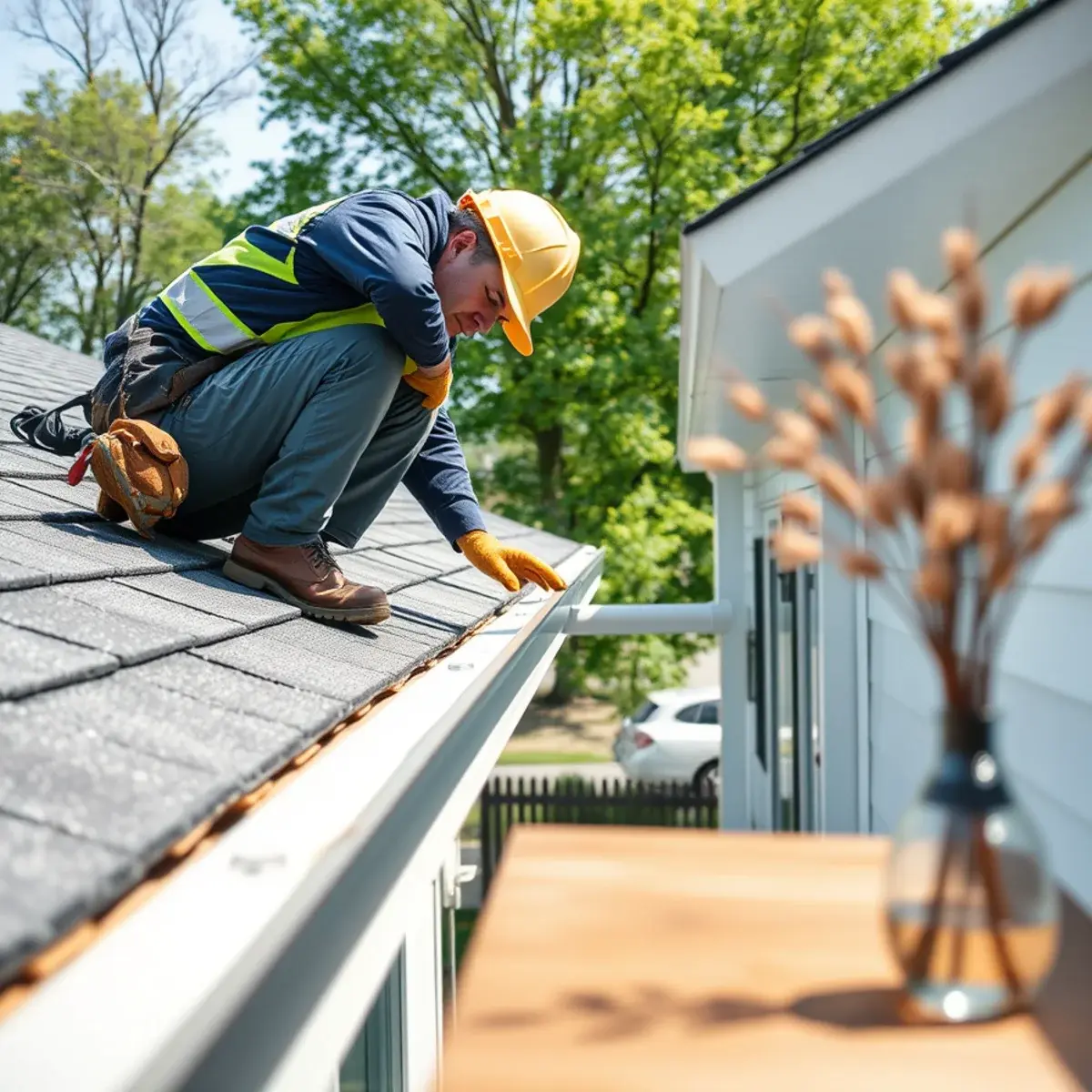 Gutter protection and roof drainage work near Islandia, NY