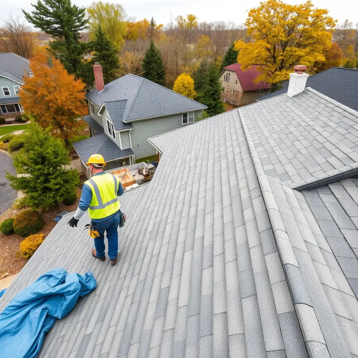 Roof replacement project near Jamestown, NY