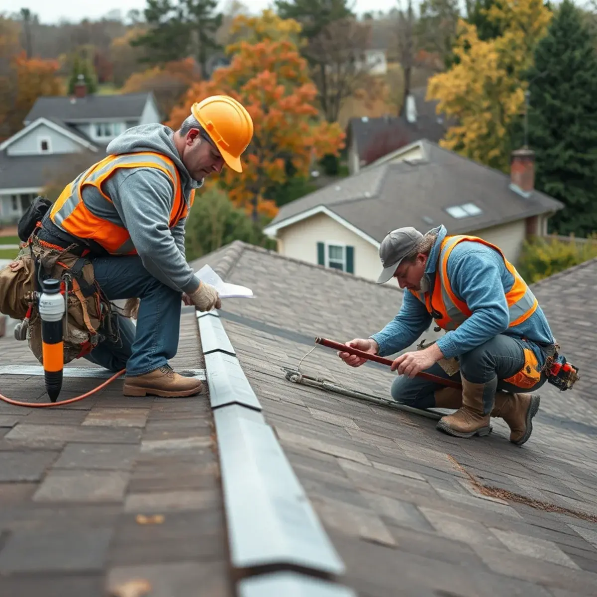 Storm damage roof repair near Jamestown, NY