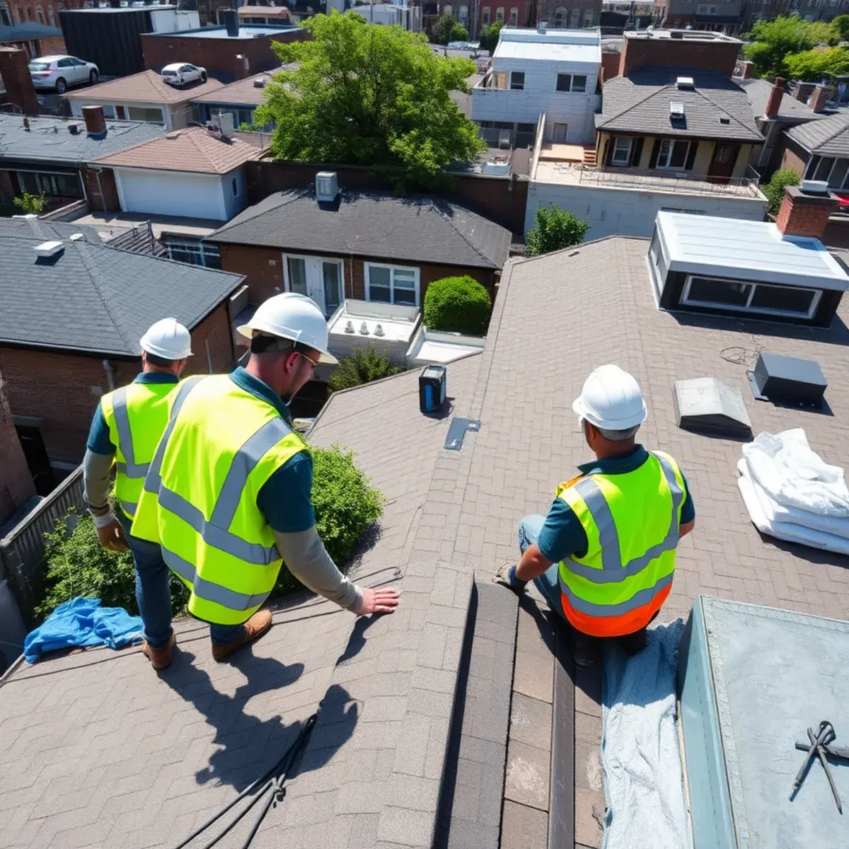 Roof replacement project near Kew Gardens, NY