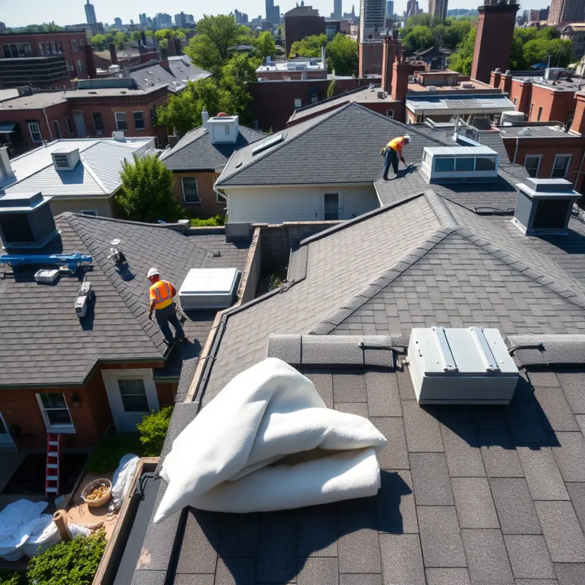 Roof replacement project near Kips Bay, NY