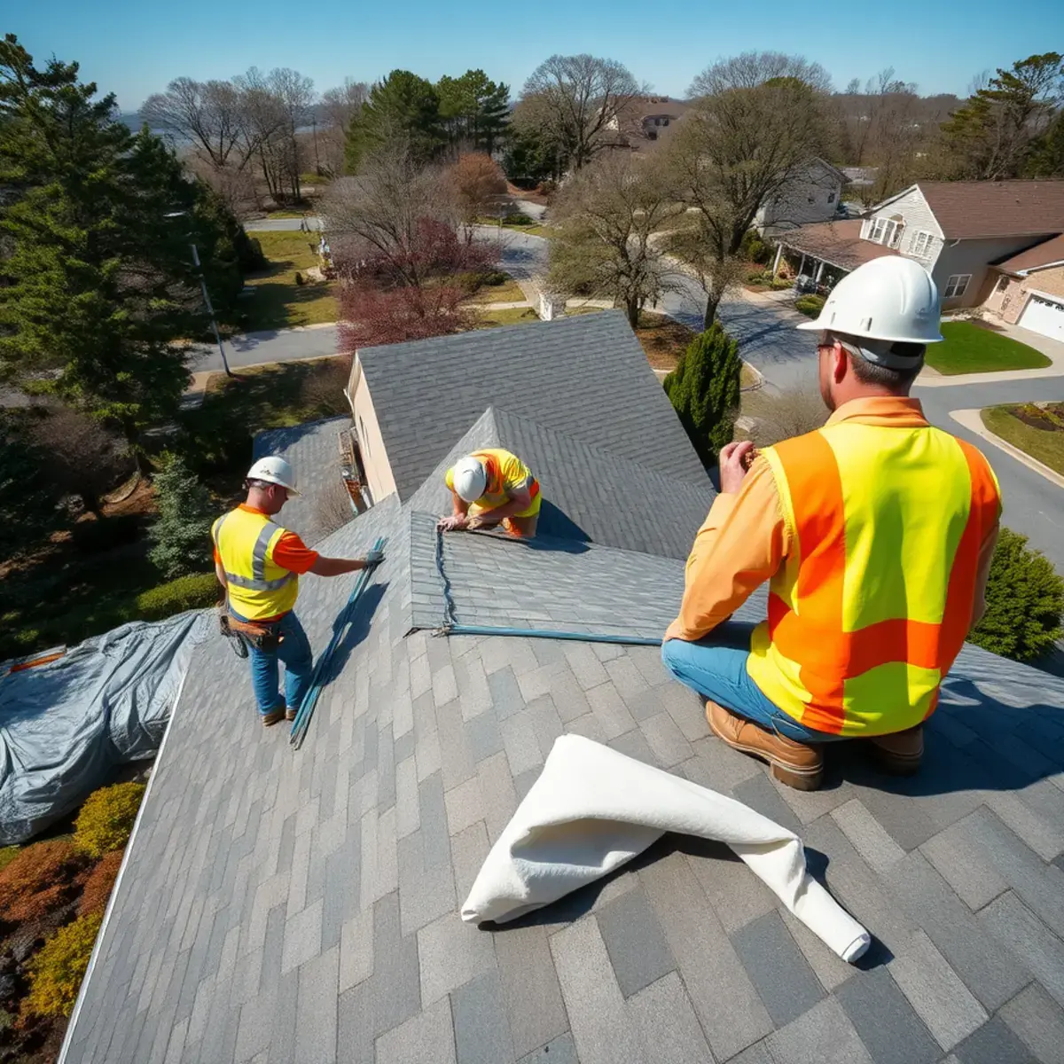 Roof replacement project near Locust Valley, NY