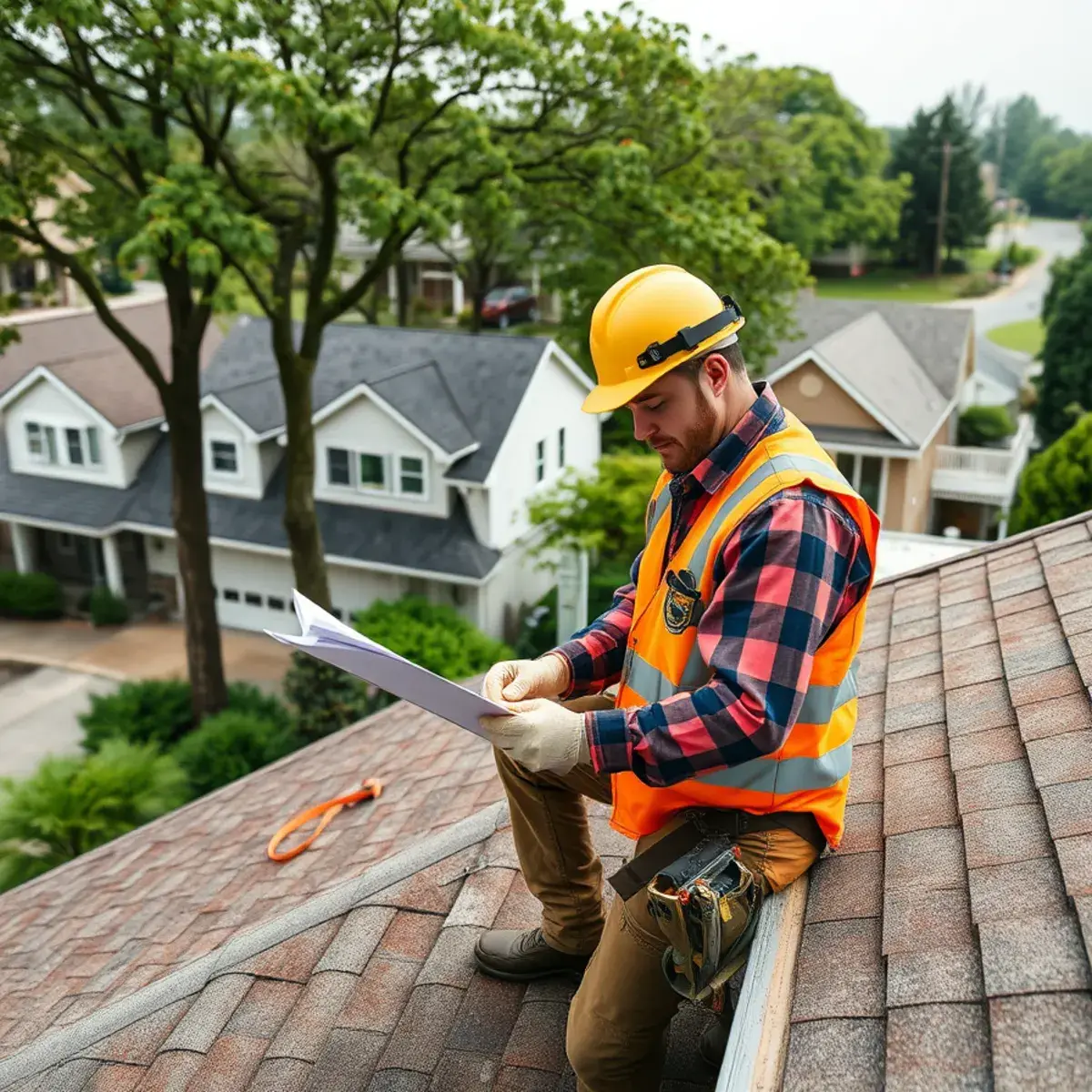 Storm damage roof repair near Locust Valley, NY