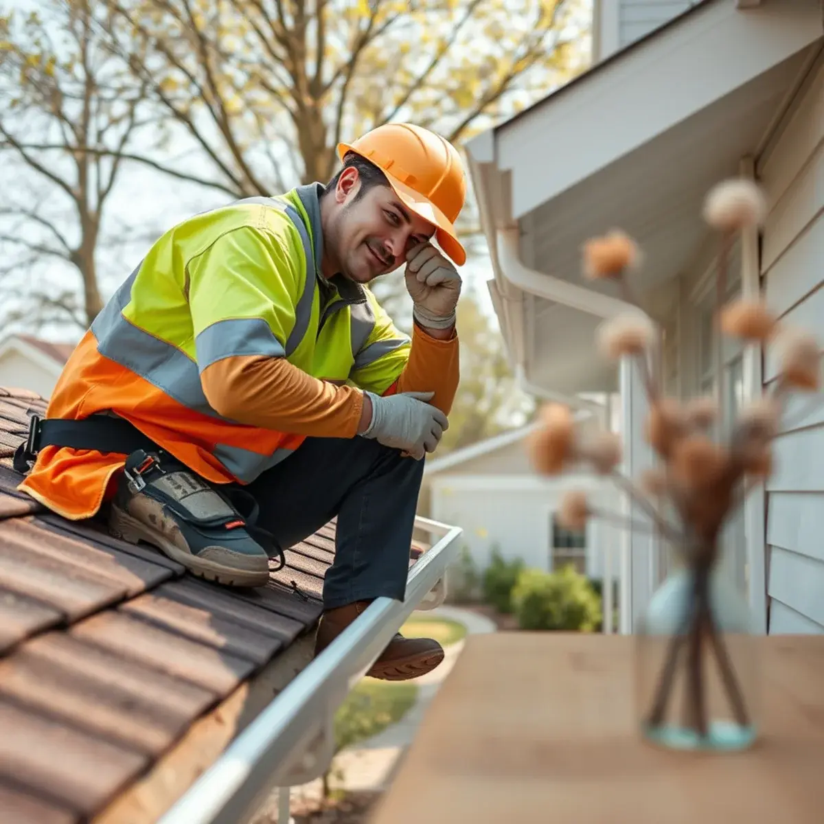 Gutter protection and roof drainage work near Medford, NY