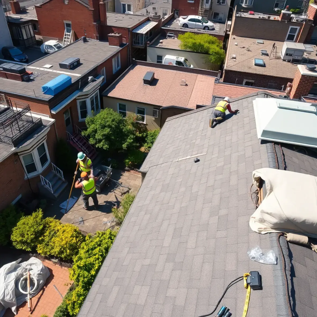 Roof replacement project near Middle Village, NY