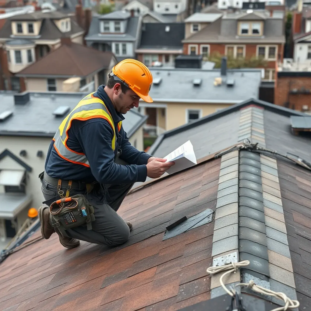 Storm damage roof repair near Middle Village, NY
