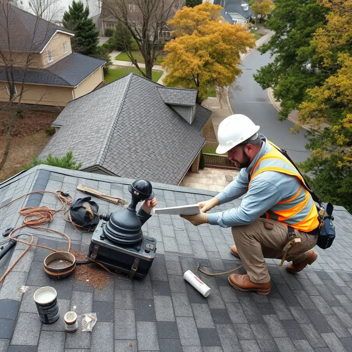 Storm damage roof repair near Montrose, NY