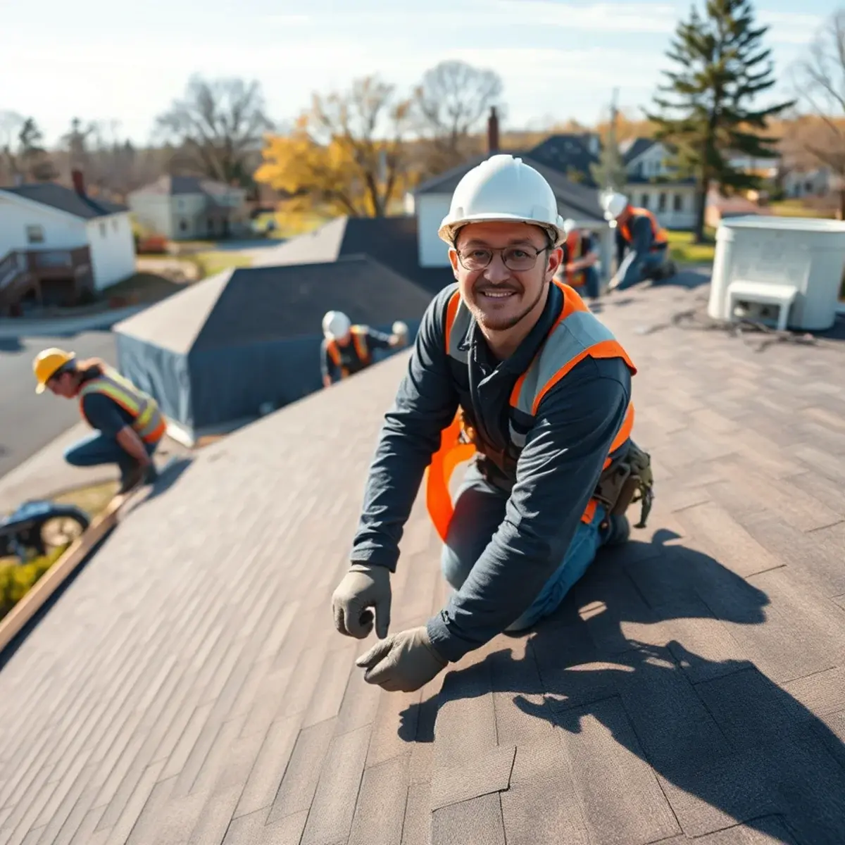 Roof replacement project near Mount Sinai, NY