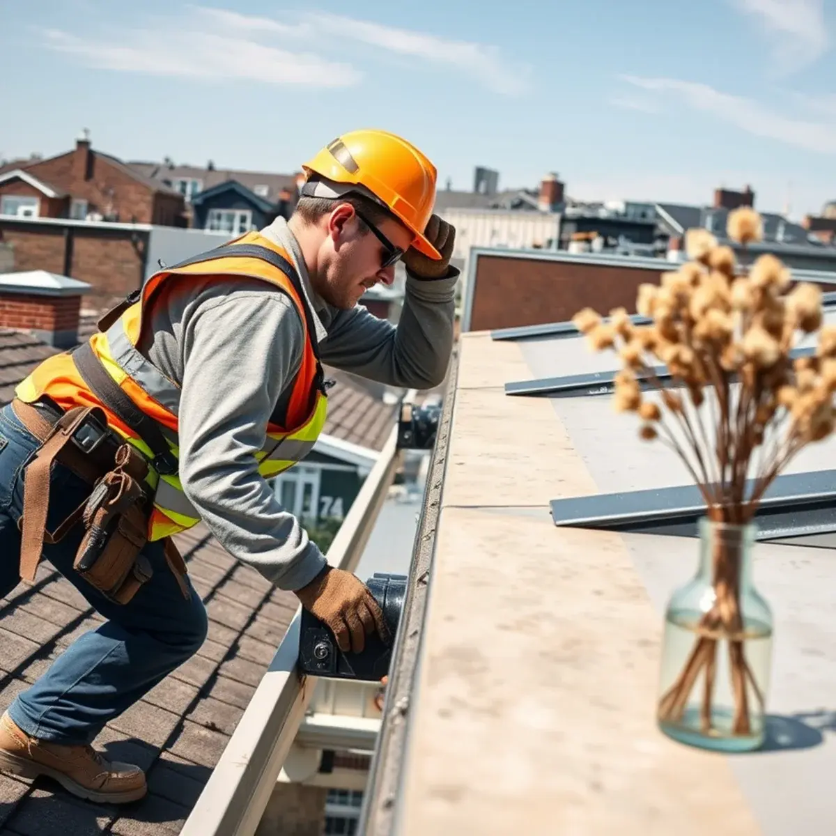 Gutter protection and roof drainage work near New Springville, NY