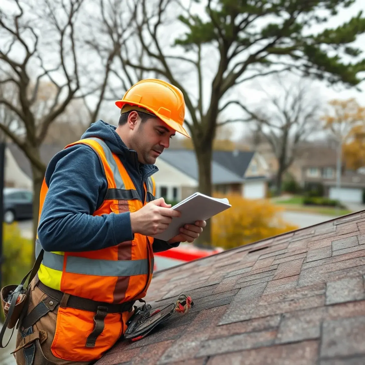 Storm damage roof repair near Northport, NY
