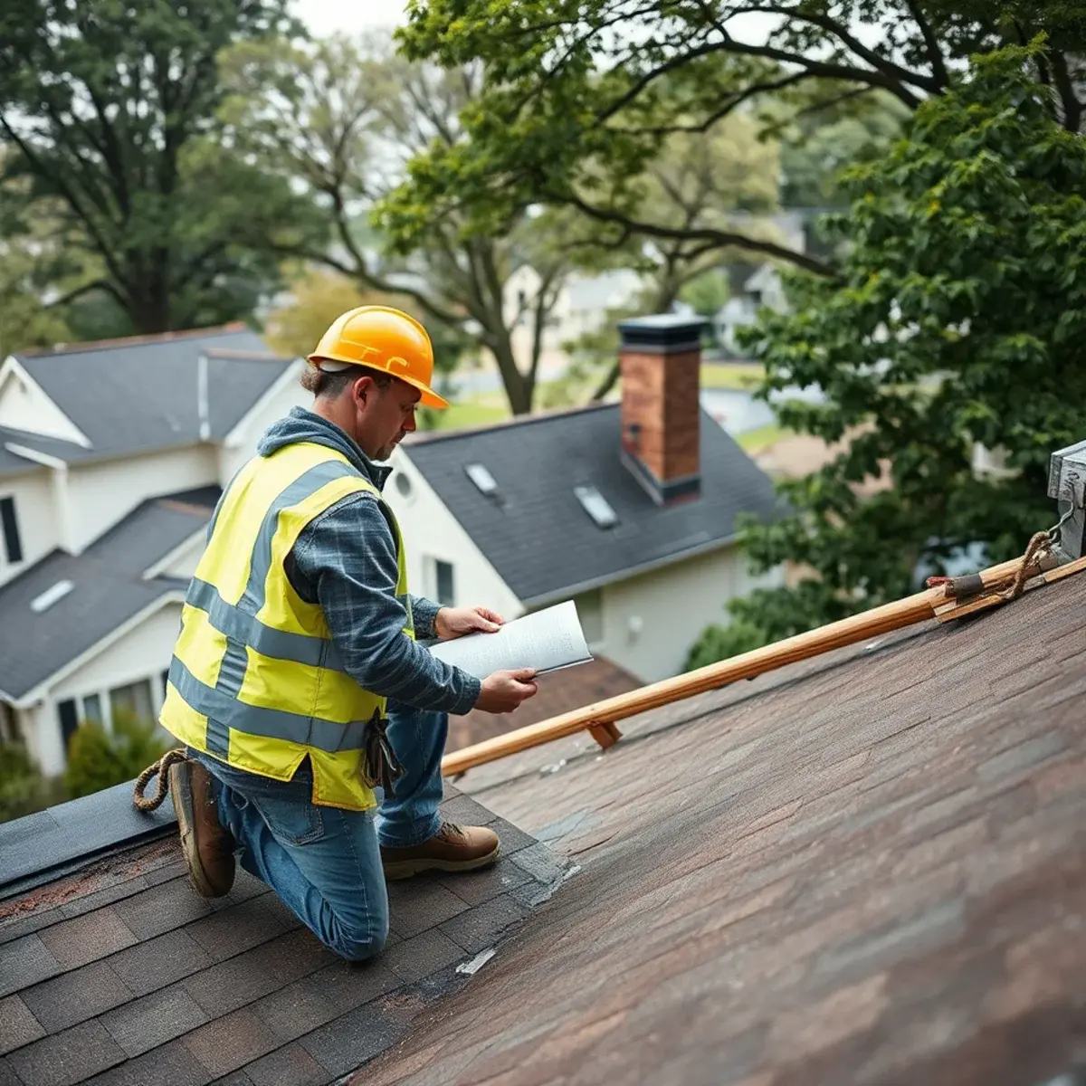 Storm damage roof repair near Nyack, NY