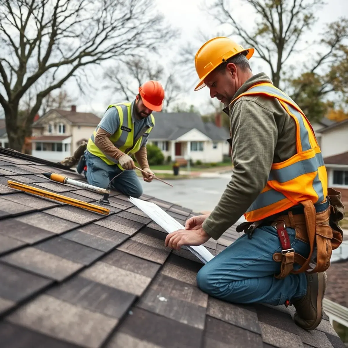 Storm damage roof repair near Oakdale, NY
