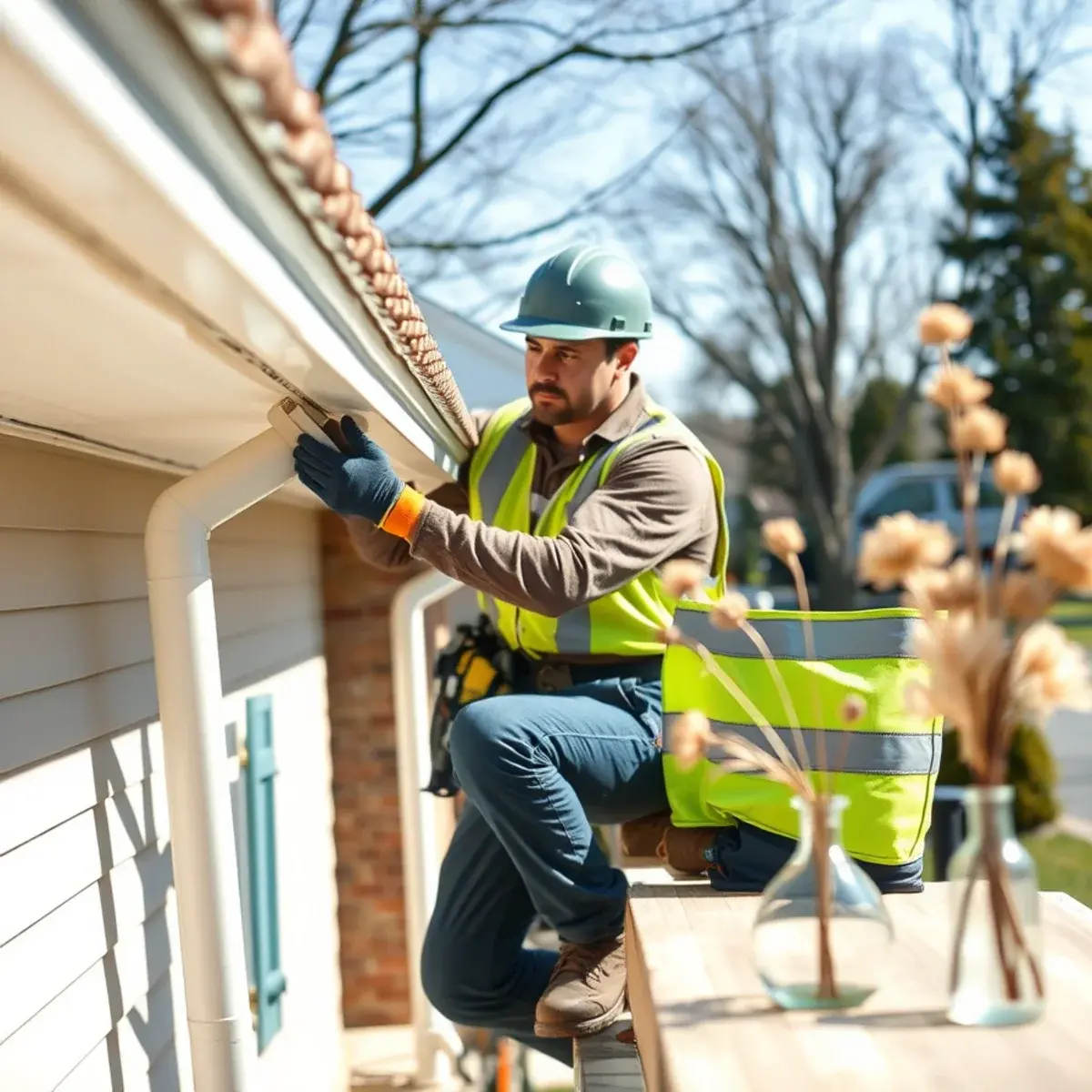 Gutter protection and roof drainage work near Oakdale, NY