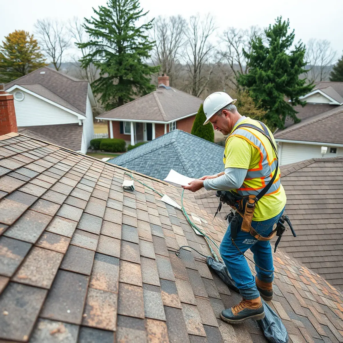 Storm damage roof repair near Otsego County, NY