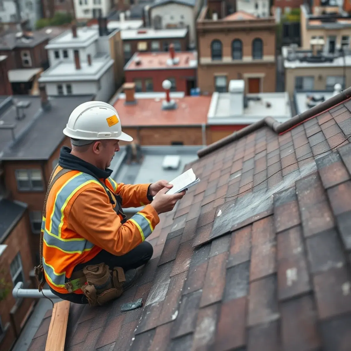 Storm damage roof repair near Park Slope, NY