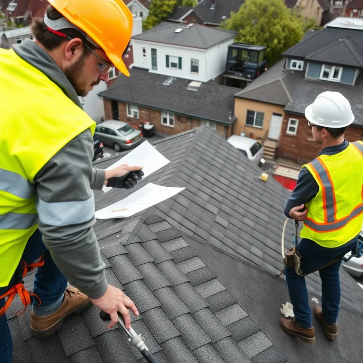 Storm damage roof repair near Ridgewood, NY