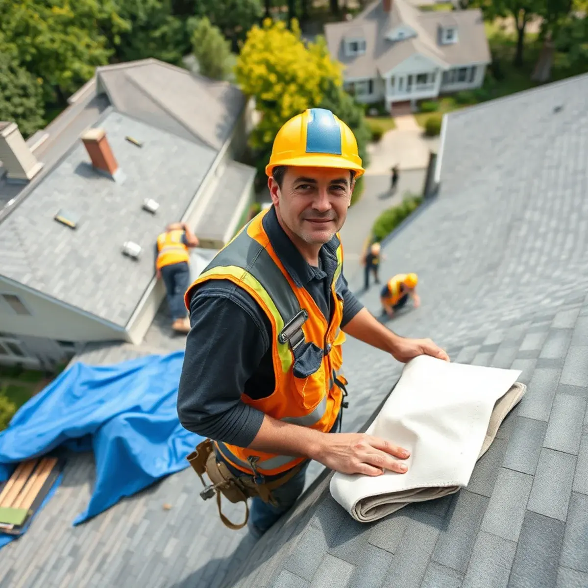 Roof replacement project near Somers, NY