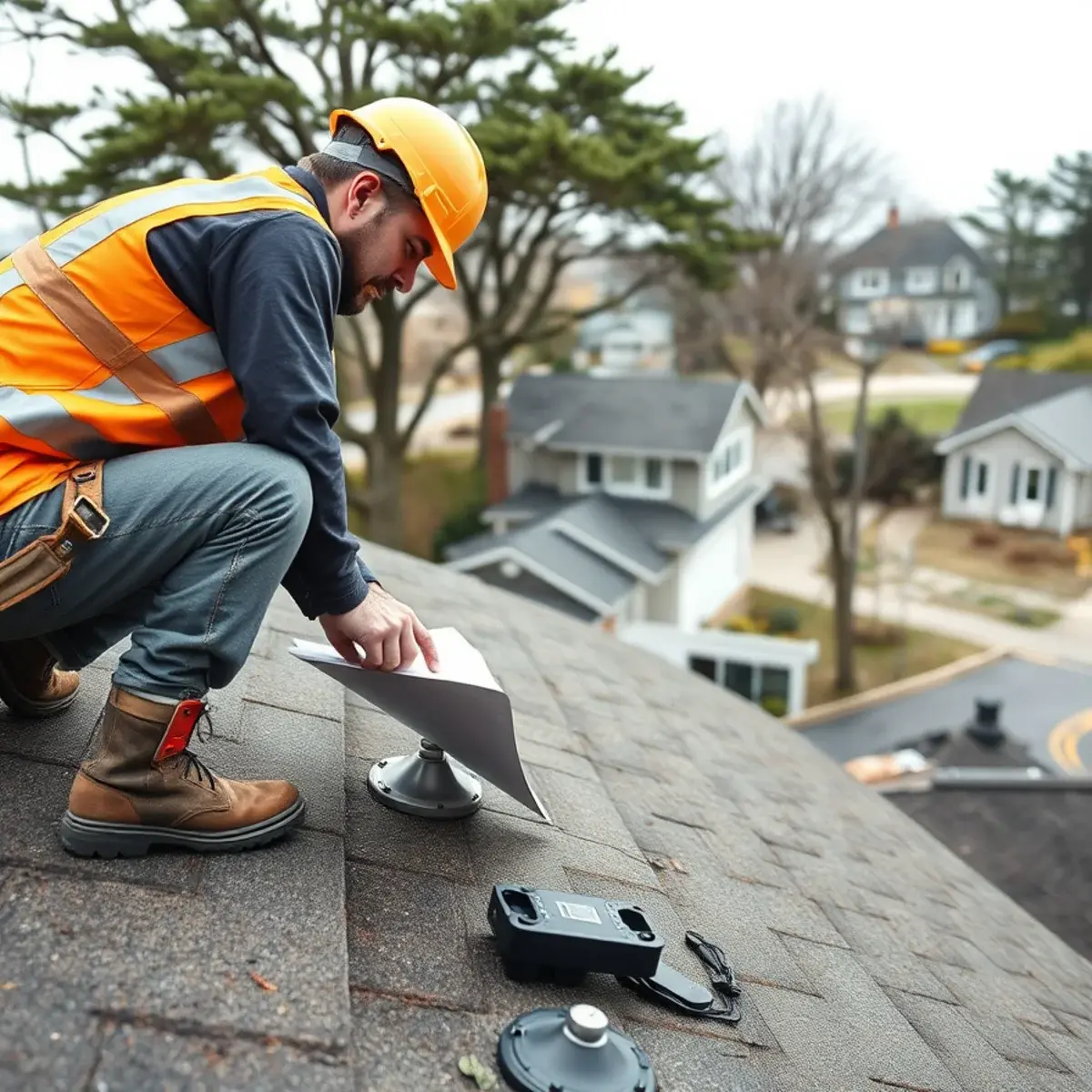 Storm damage roof repair near Southampton, NY