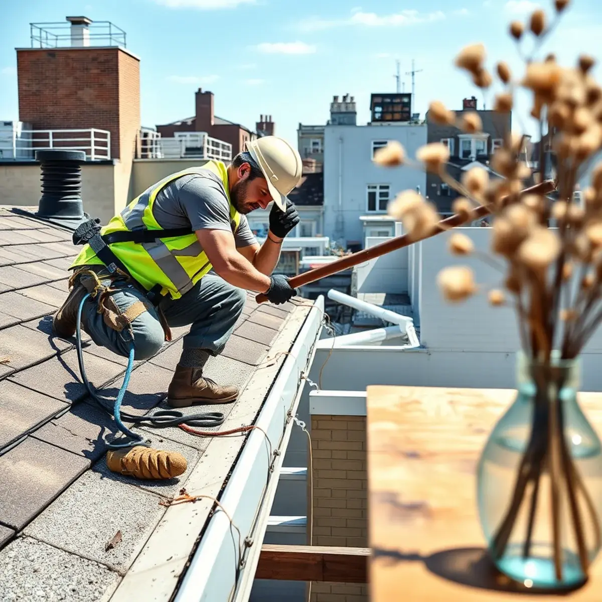 Gutter protection and roof drainage work near Sunnyside, NY