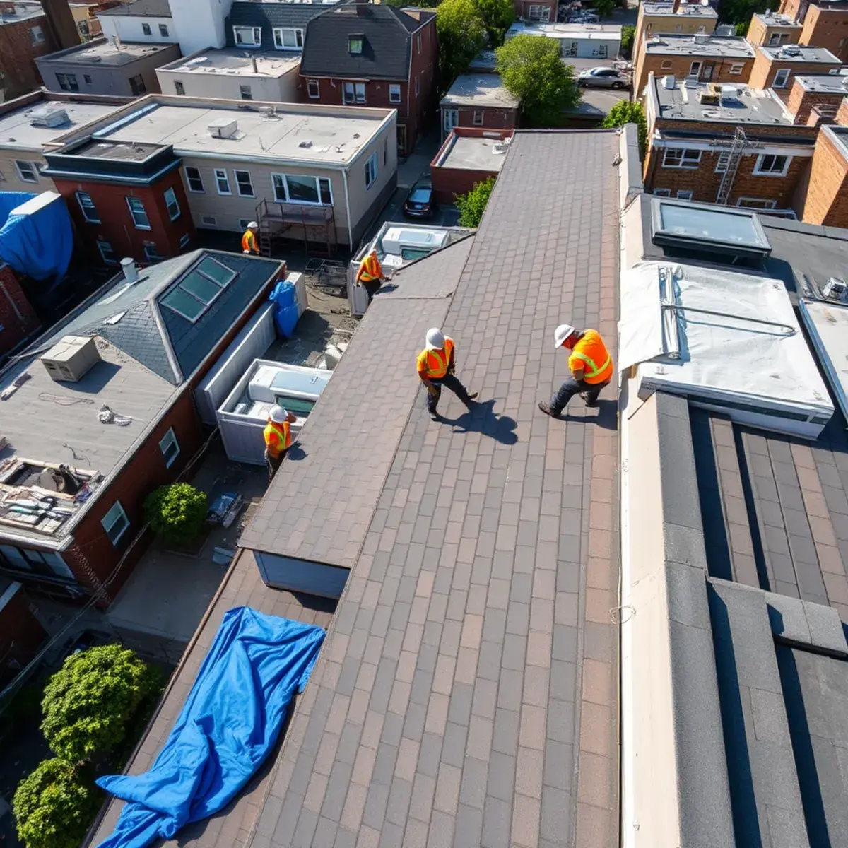 Roof replacement project near Sunset Park, NY