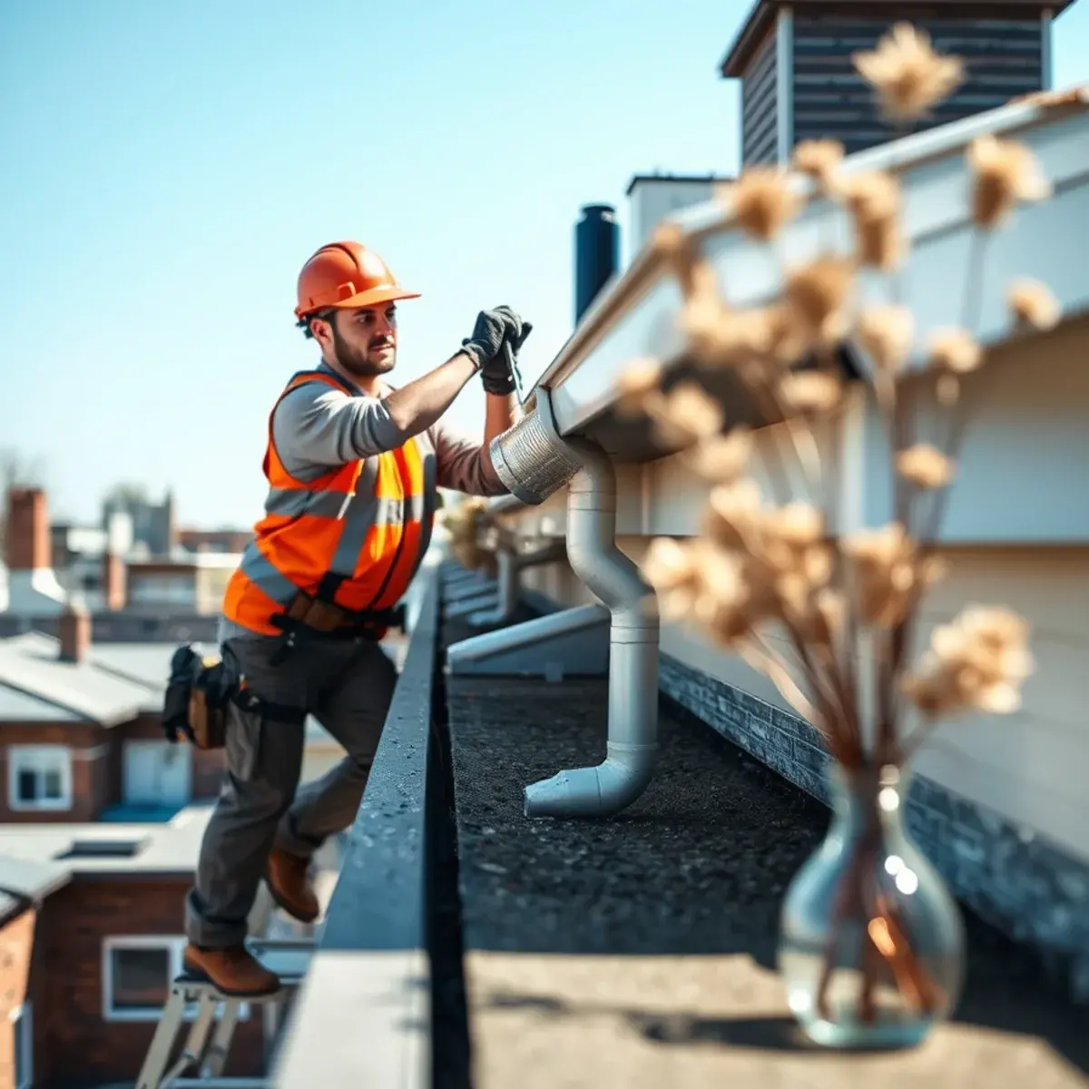 Gutter protection and roof drainage work near Sunset Park, NY