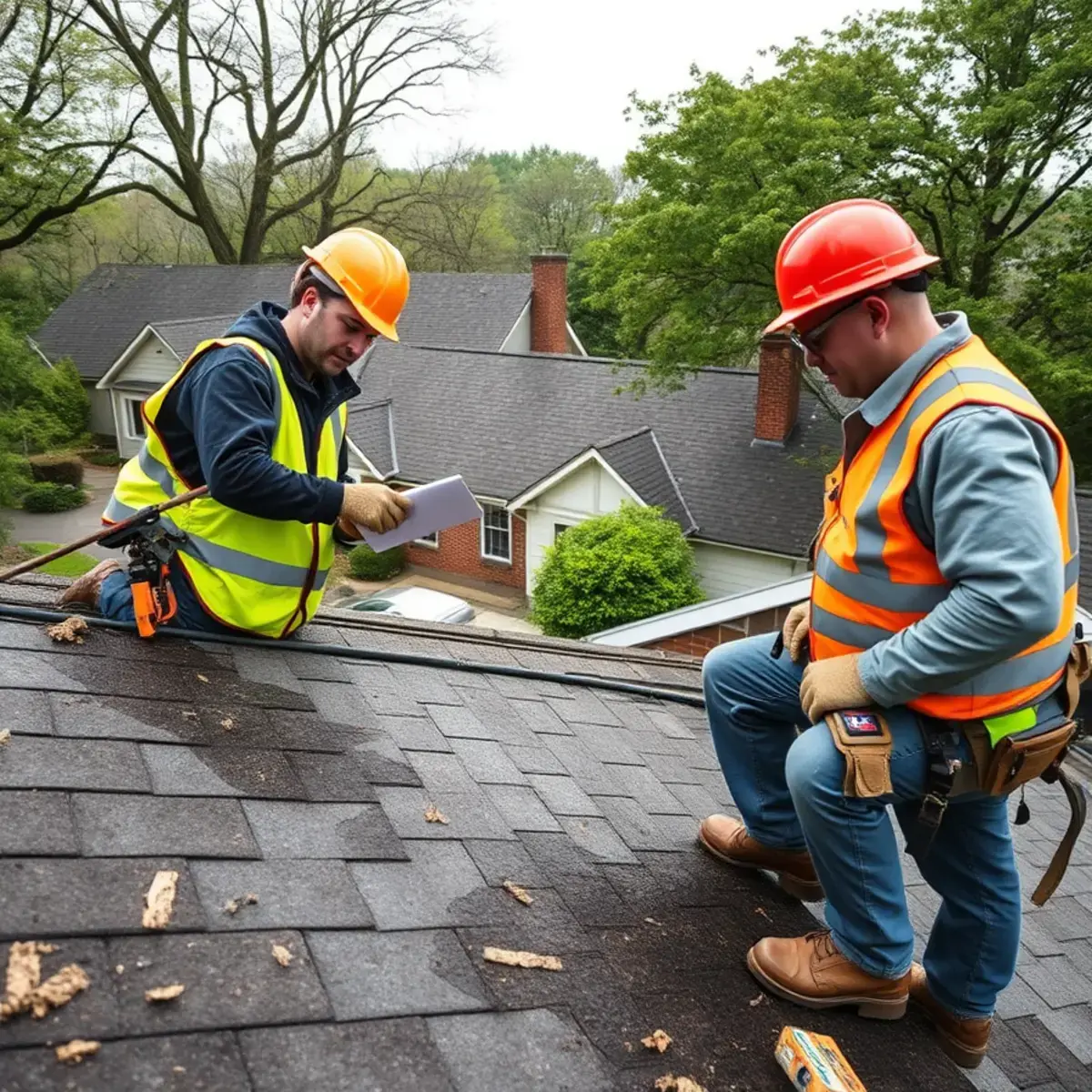Storm damage roof repair near Thornwood, NY