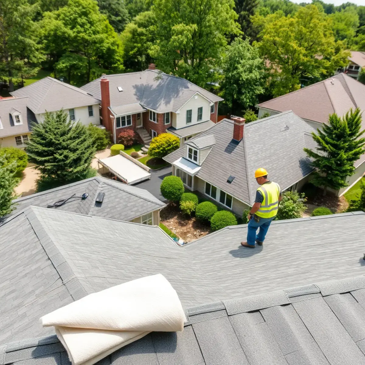 Roof replacement project near Valley Cottage, NY