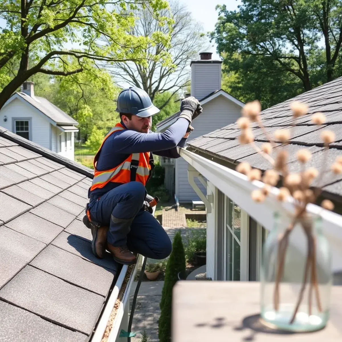 Gutter protection and roof drainage work near Valley Cottage, NY