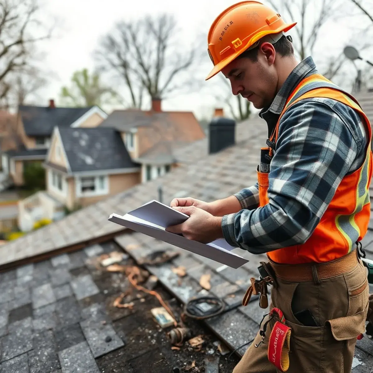 Storm damage roof repair near White Plains, NY