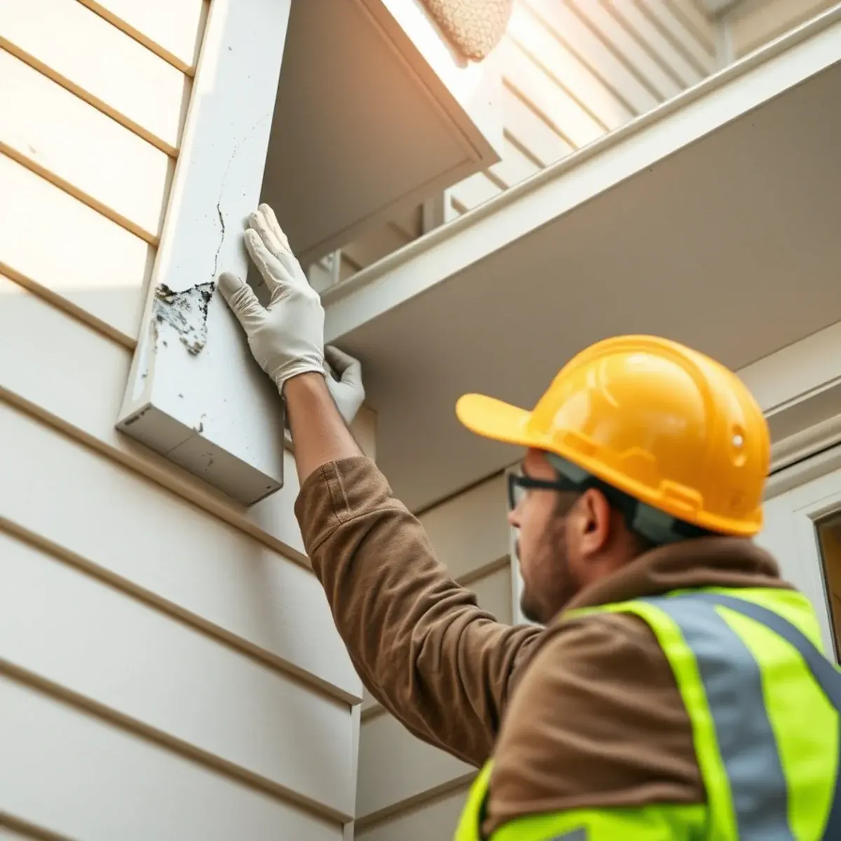 Siding Installation & Repair service in progress for a New York homeowner