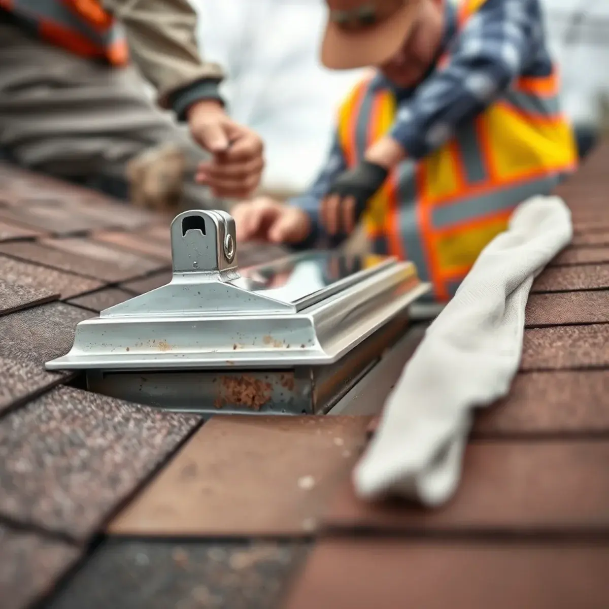 Skylights service in progress for a New York homeowner