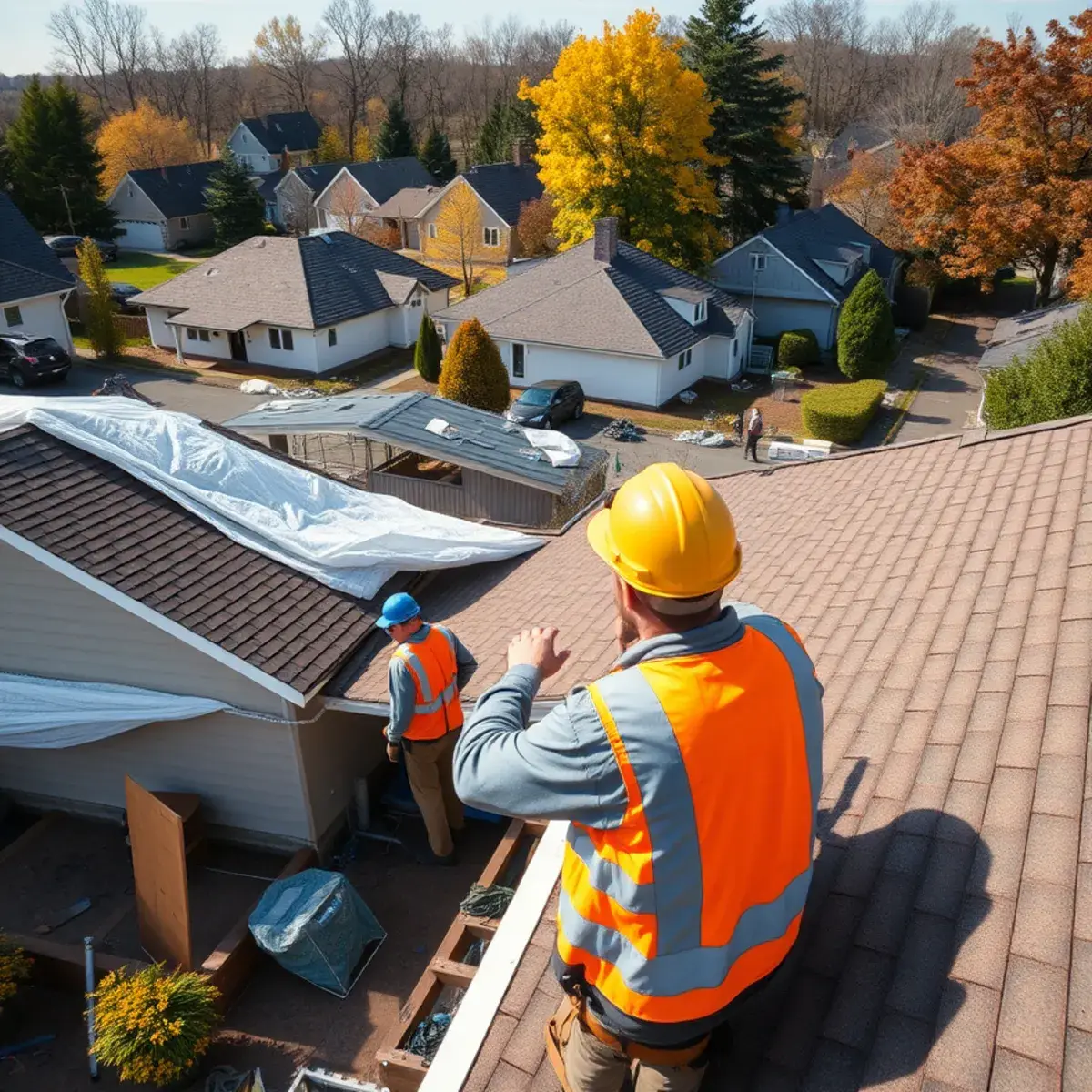 Roof replacement project near Albany, NY