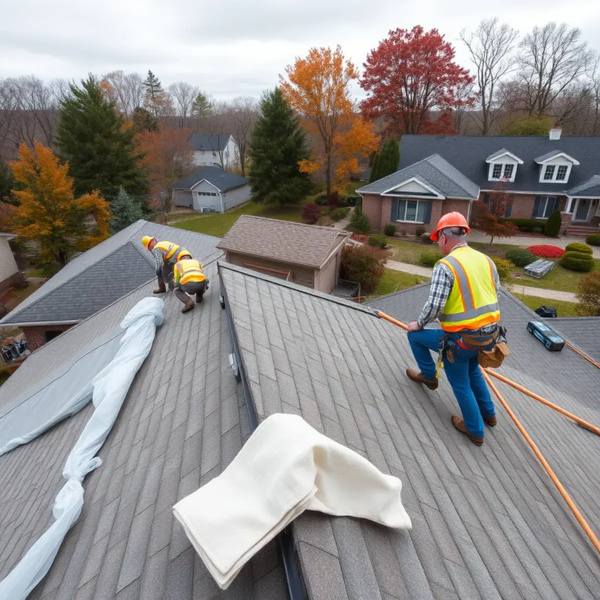 Roof replacement project near Allegany County, NY