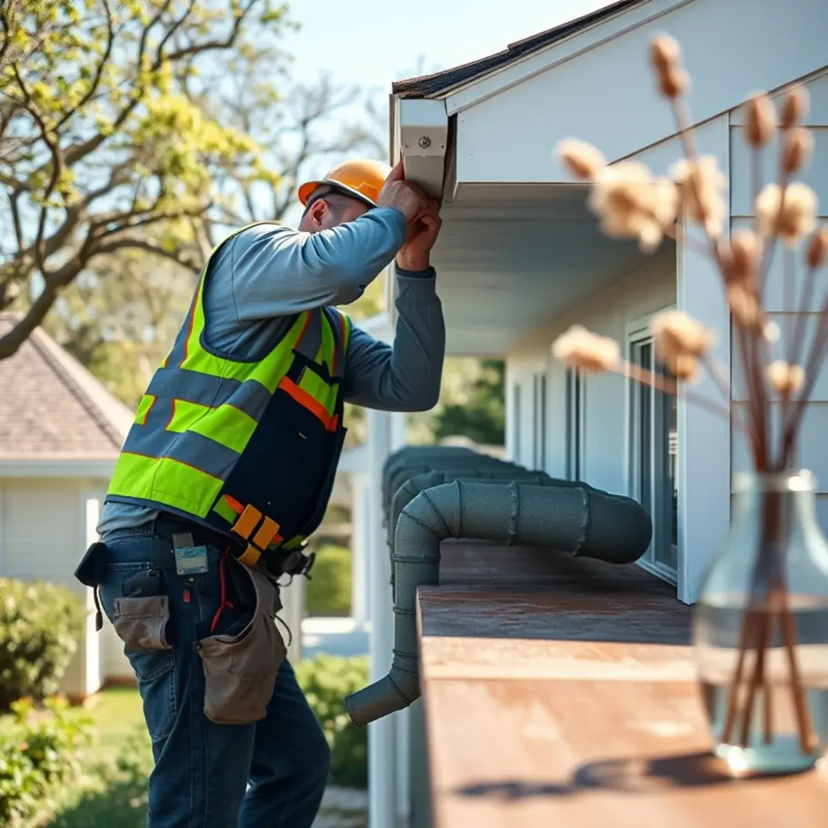 Gutter protection and roof drainage work near Amagansett, NY